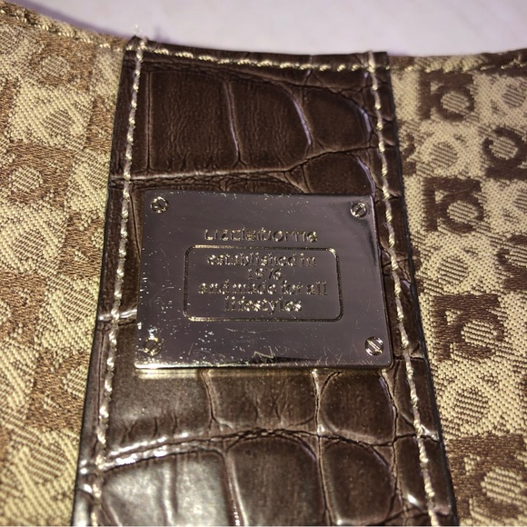 Liz Claiborne | Small Tan and Brown Shoulder Strap Purse - Picture 11 of 12